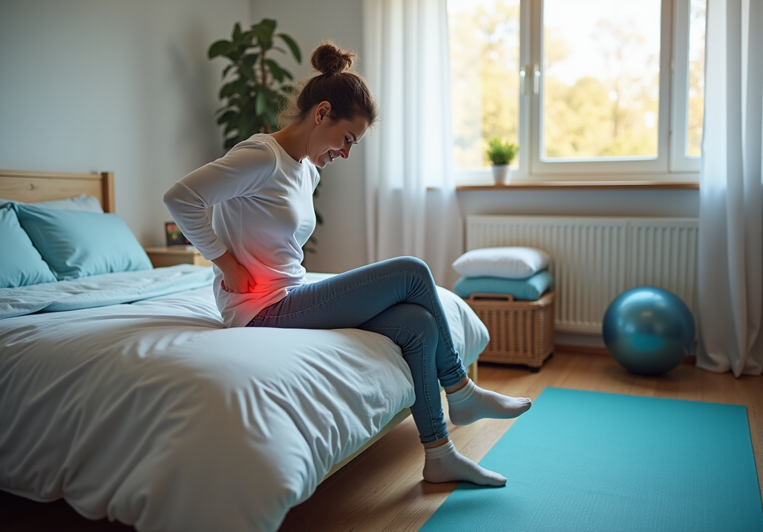 Relieve Back Pain When Lifting Your Leg to Put on Socks